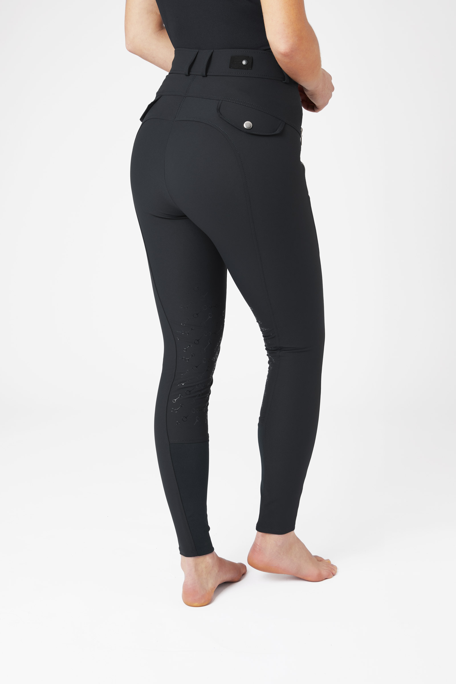 Buy Horze Andrea High Waist Silicone Knee Patch Breeches for Woman