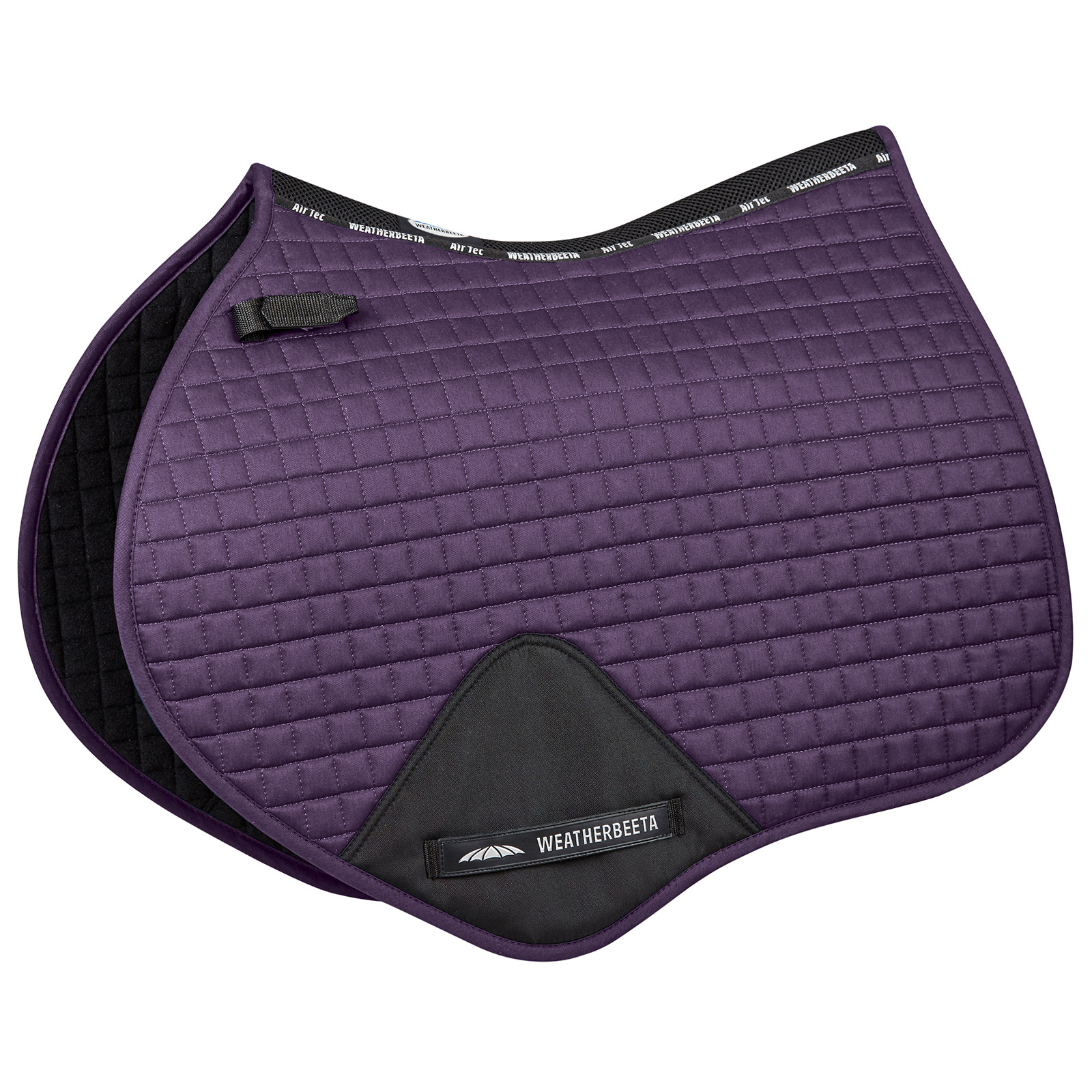 purple english saddle pad
