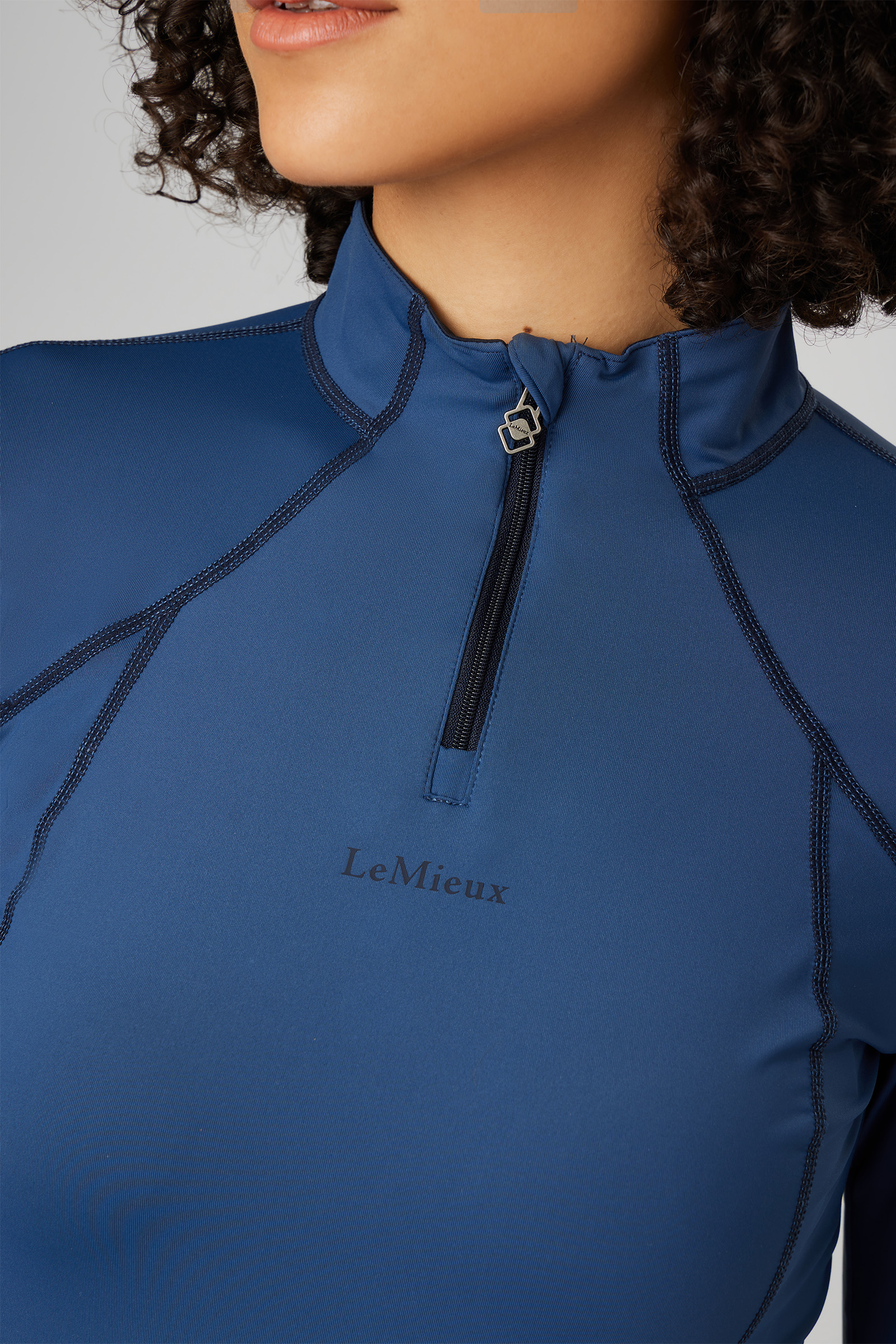 My LeMieux Ladies Base Layer Quarter Zip Long Sleeve Shirt - Spring 20
