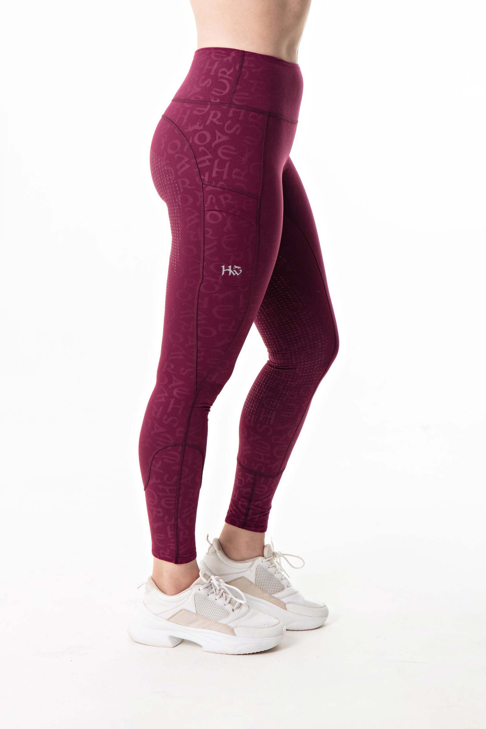 WINTER Thermal Riding Tights / Leggings with phone pockets - RUBY PINK –  Eqcouture