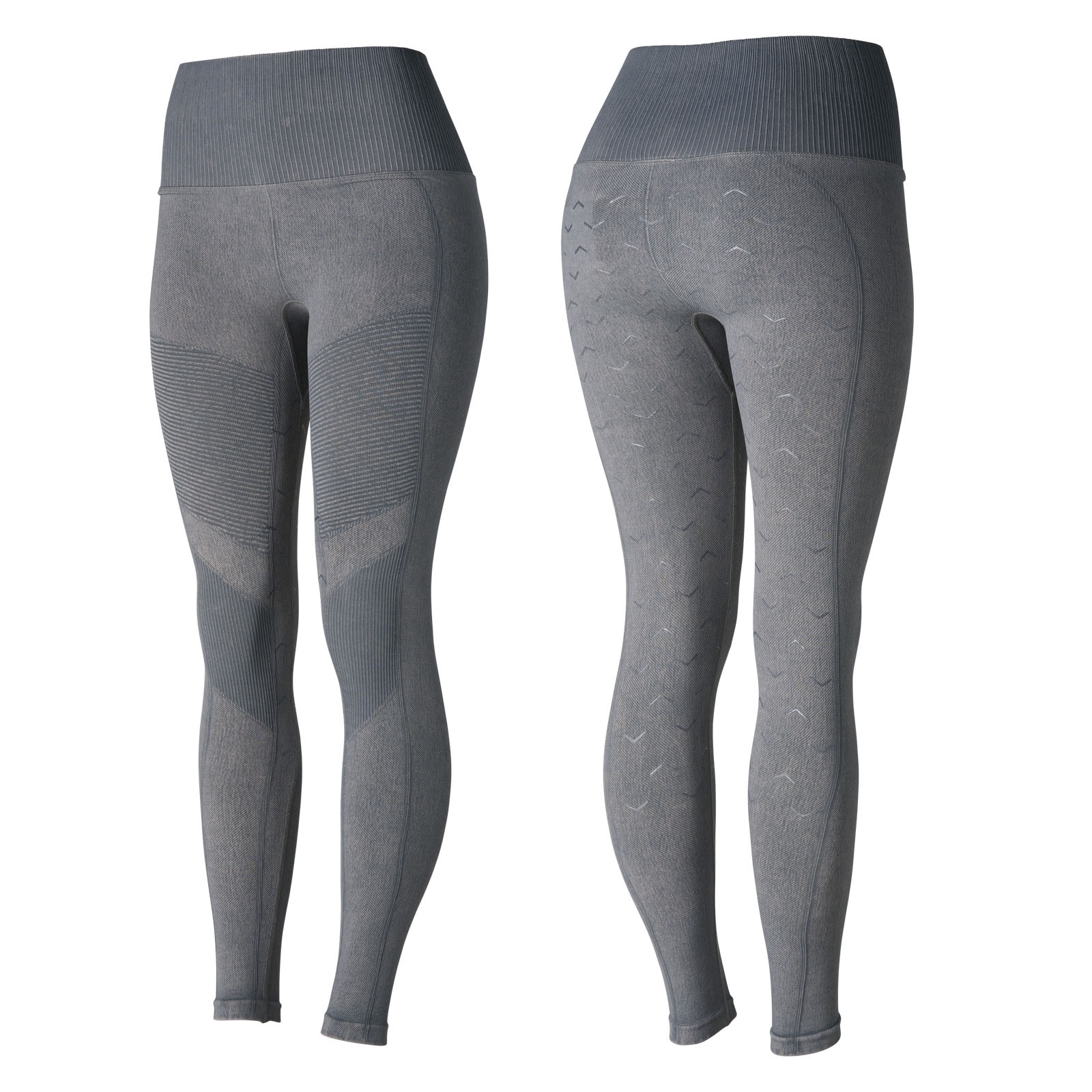 Buy SET THE PACE GREY FITTED TIGHTS for Women Online in India