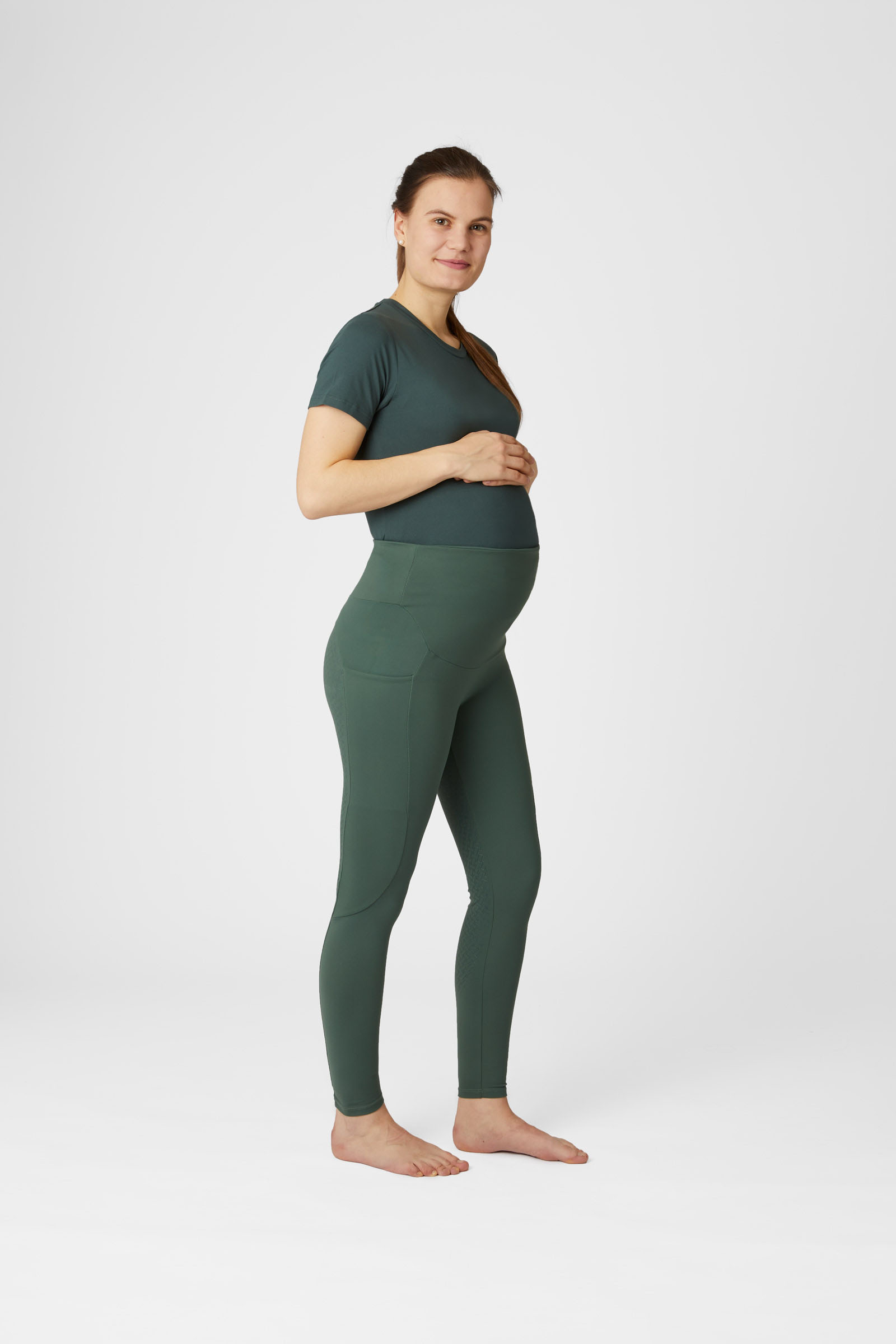 Buy Horze Ginny Maternity Silicone Full Seat Riding Tights with Phone  Pockets